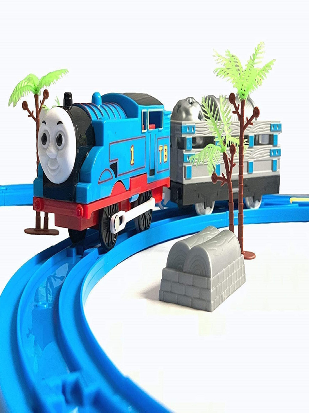 OPINA Kids Thomas Toy Train Track Set With Sound & Flashing Lights