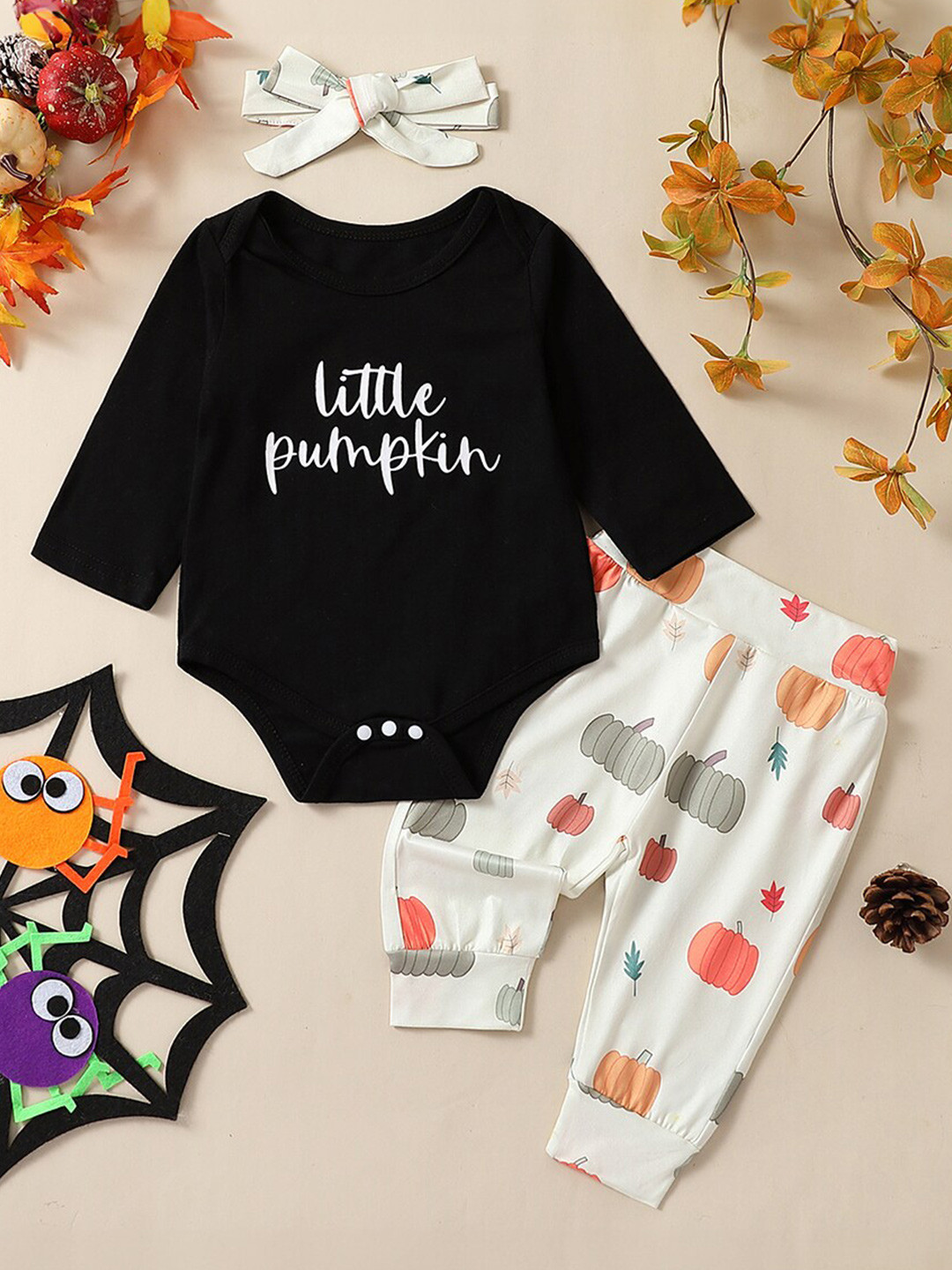 StyleCast Black Infant Girls Printed Top with Trousers