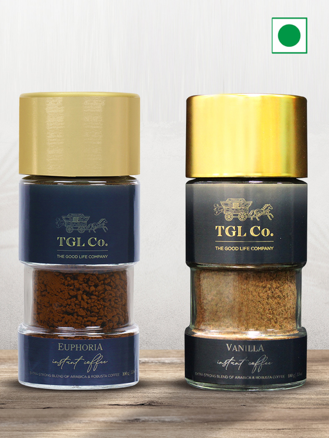 TGL Co. Euphoria & Vanilla Flavoured Instant Coffee Premix -100gm