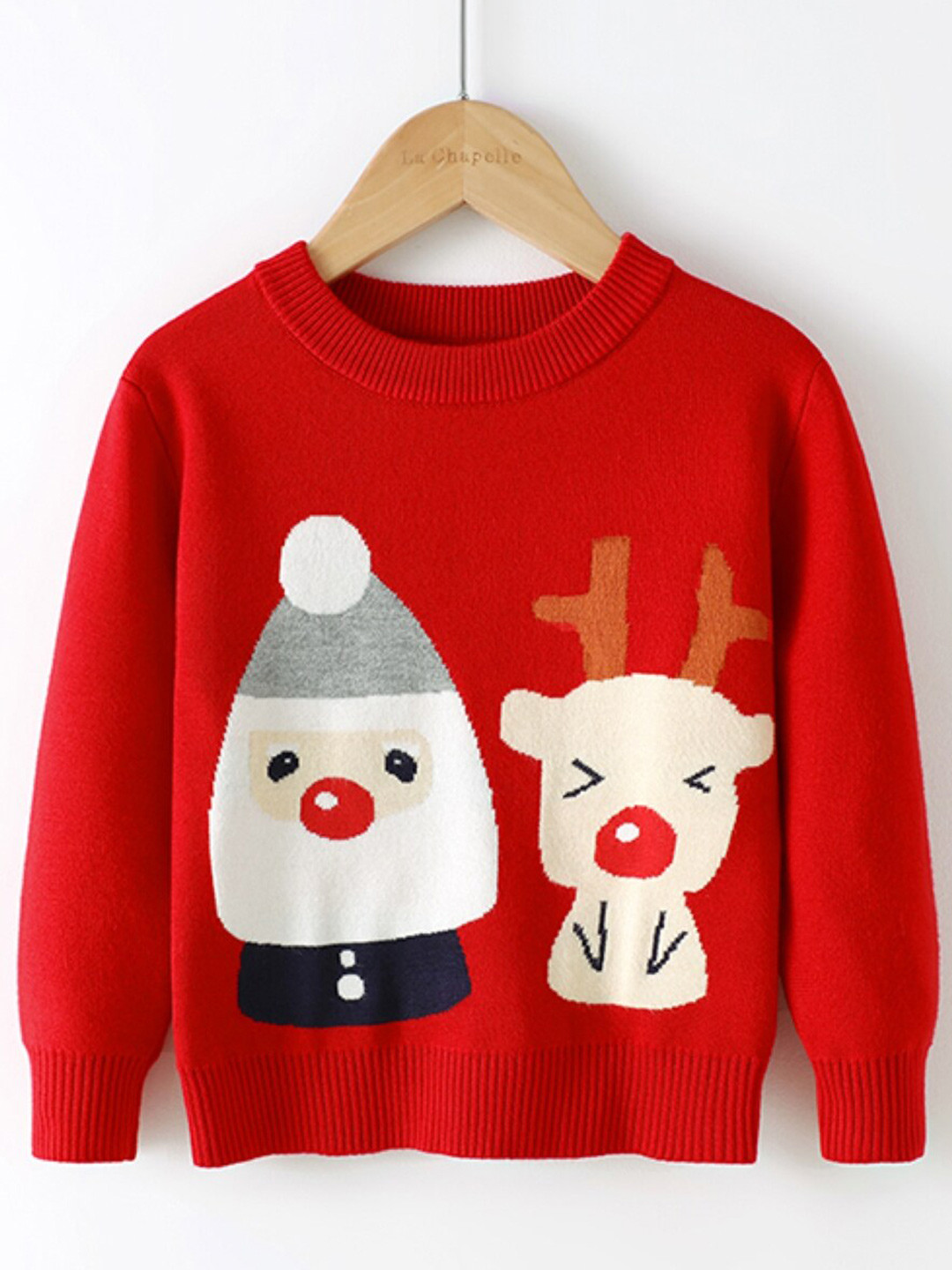 StyleCast Red Boys Graphic Printed Ribbed Pullover