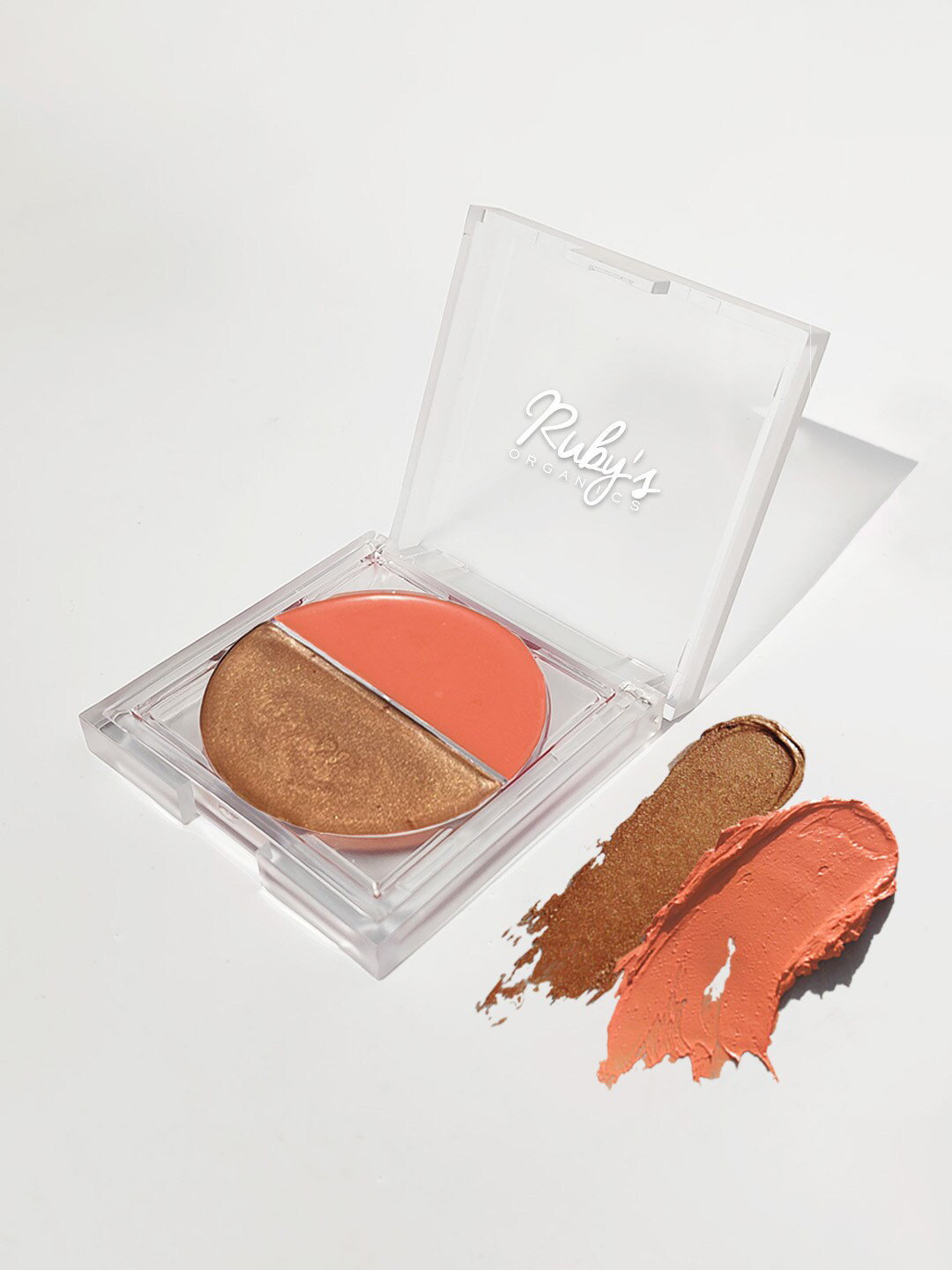 Ruby's Organics Blush & Bronzer Cream Duo - 9g - Tan & Bronze