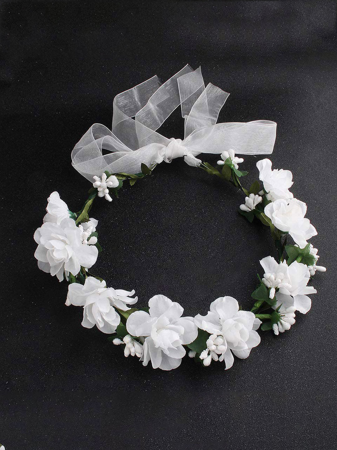 SYGA Floral Crown Tiara With Bracelet
