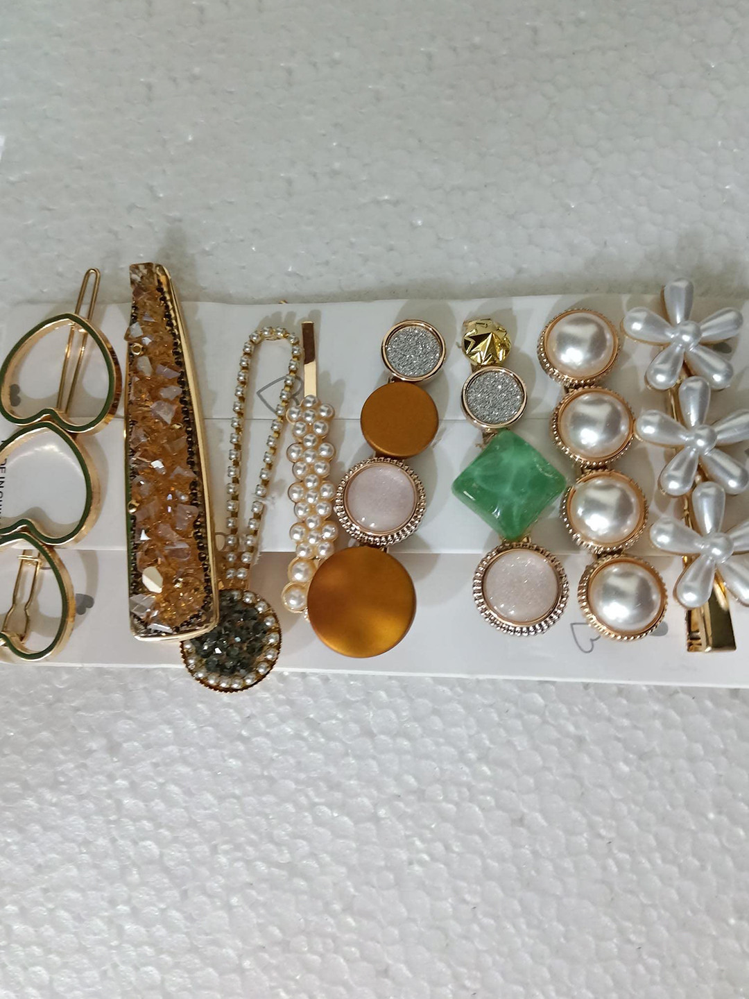 SYGA Set Of 8 Beaded Bobby Pins