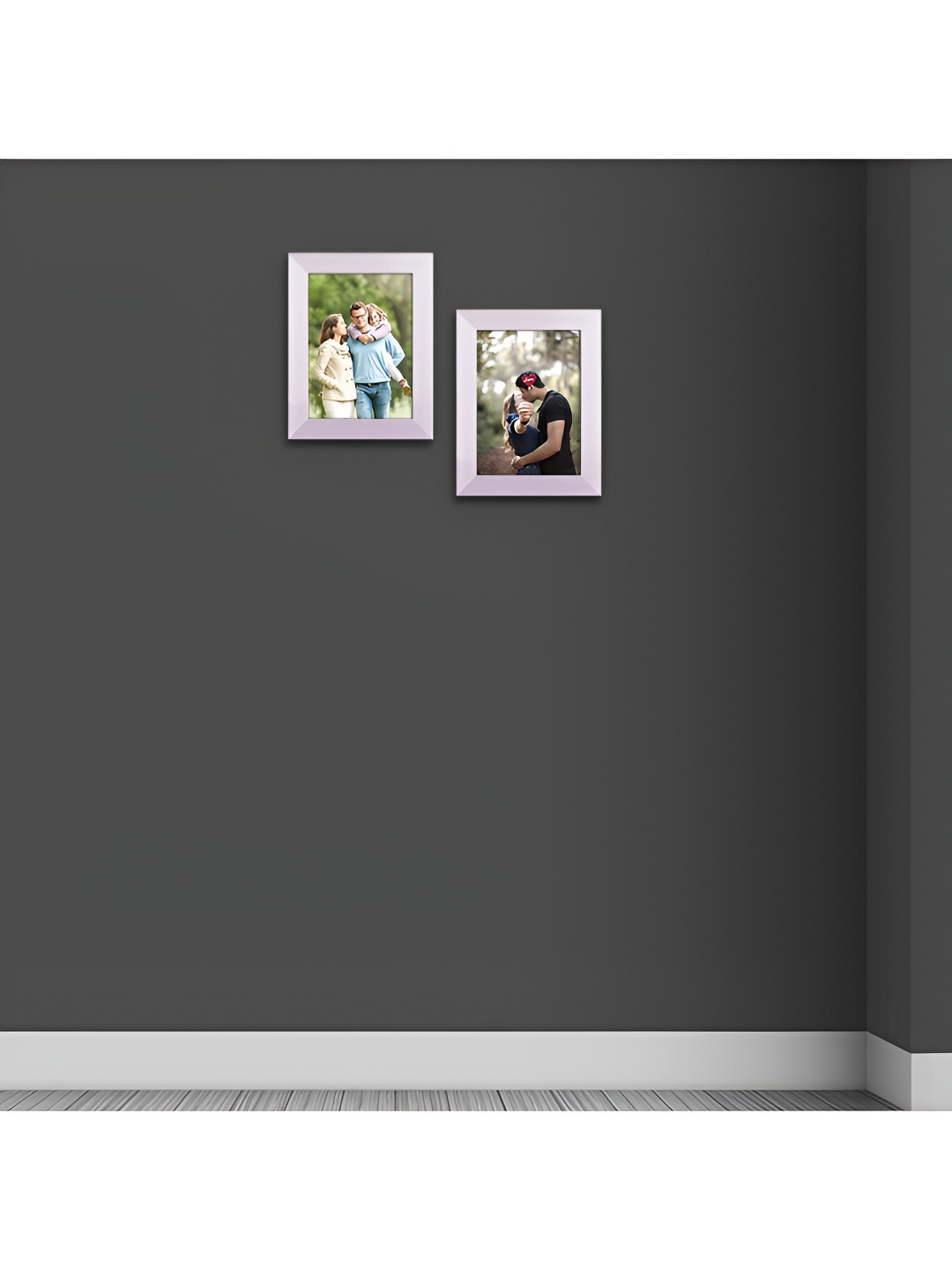 ArtzFolio White 2 Pieces Wooden Wall Photo Frames