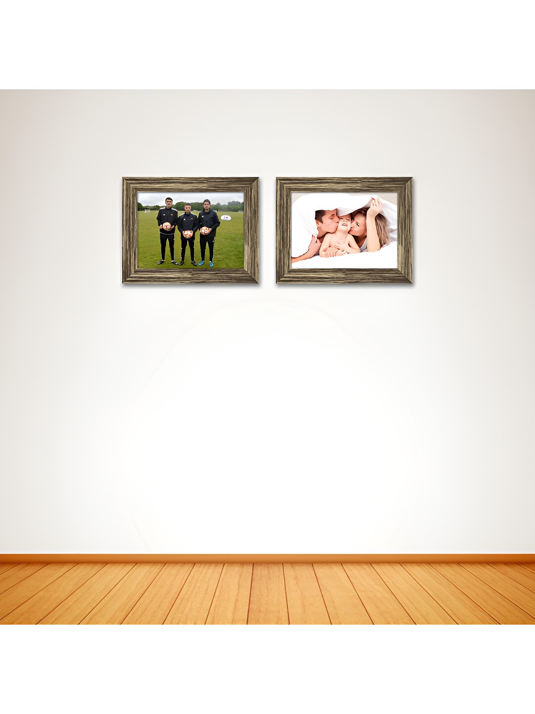 ArtzFolio Copper-Toned 2Pcs Wooden Wall Photo Frames