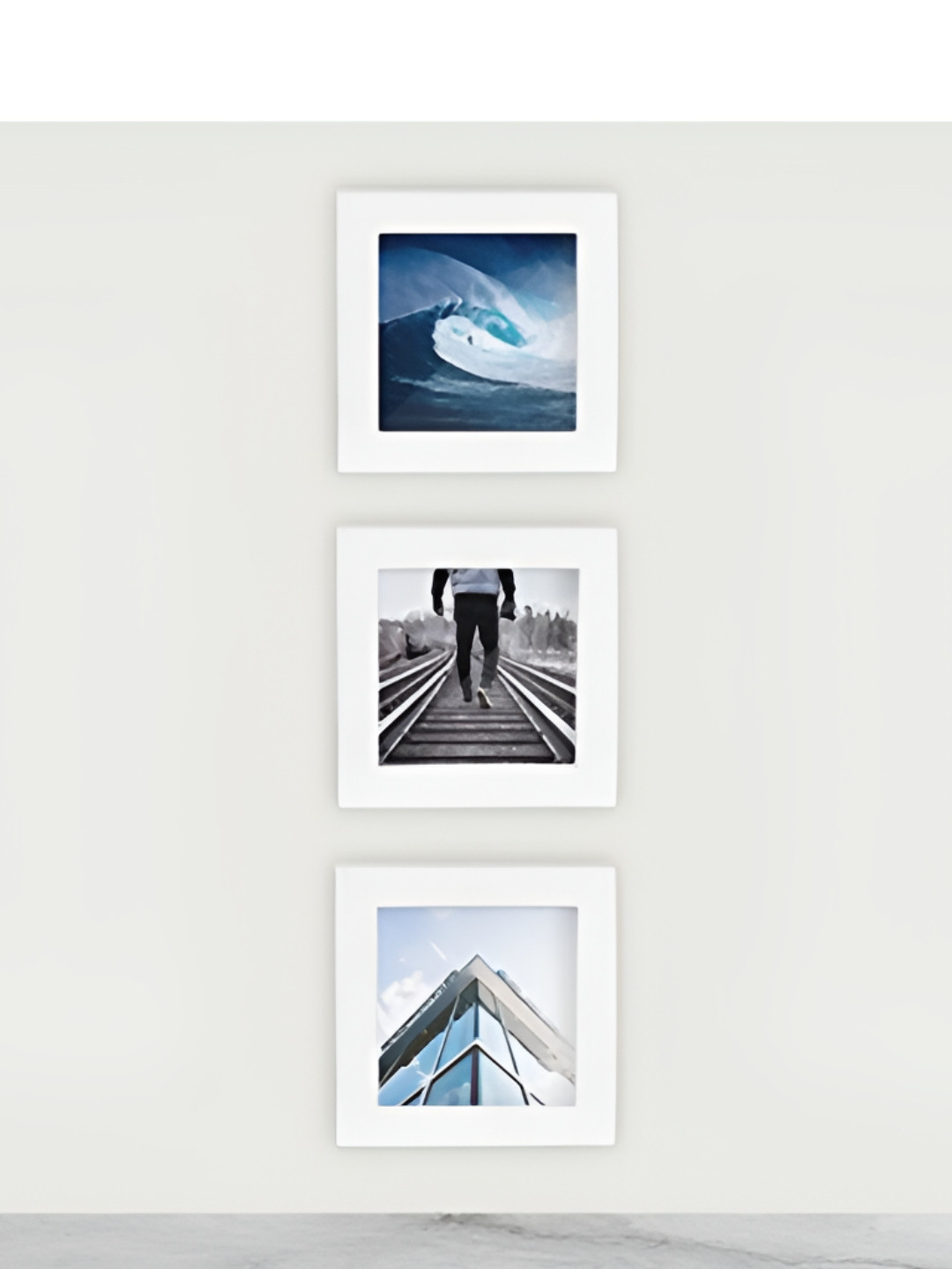 ArtzFolio White 2 to 4 Pieces Wooden Wall Photo Frames