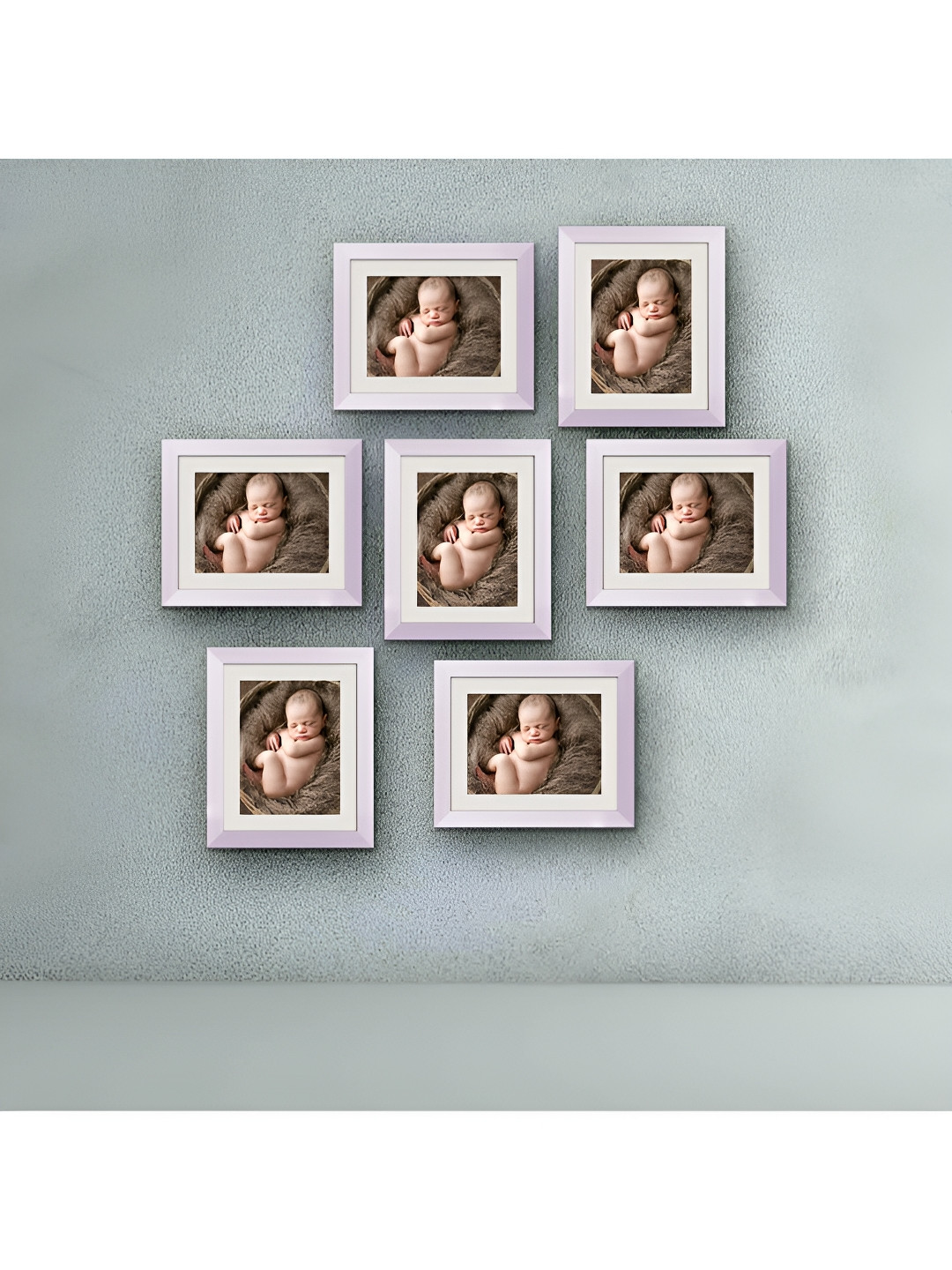 ArtzFolio White 7 Pieces Wooden Wall Photo Frames