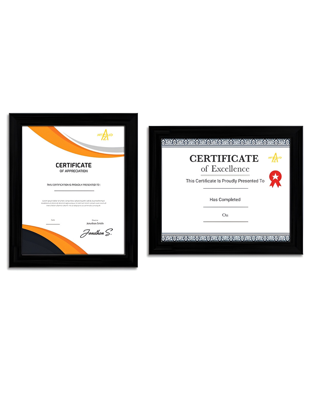 ArtzFolio Black 2 Pieces Wooden Wall Photo Frames