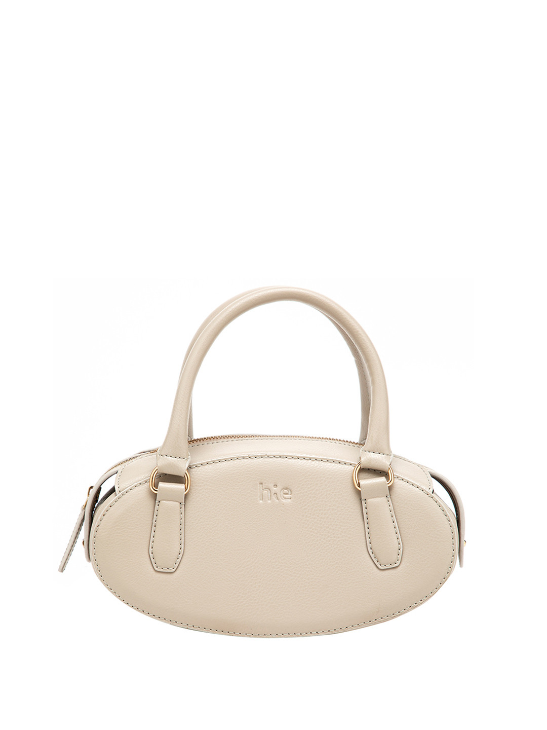 HIE Women Half Moon Structured Solid Sling Bag