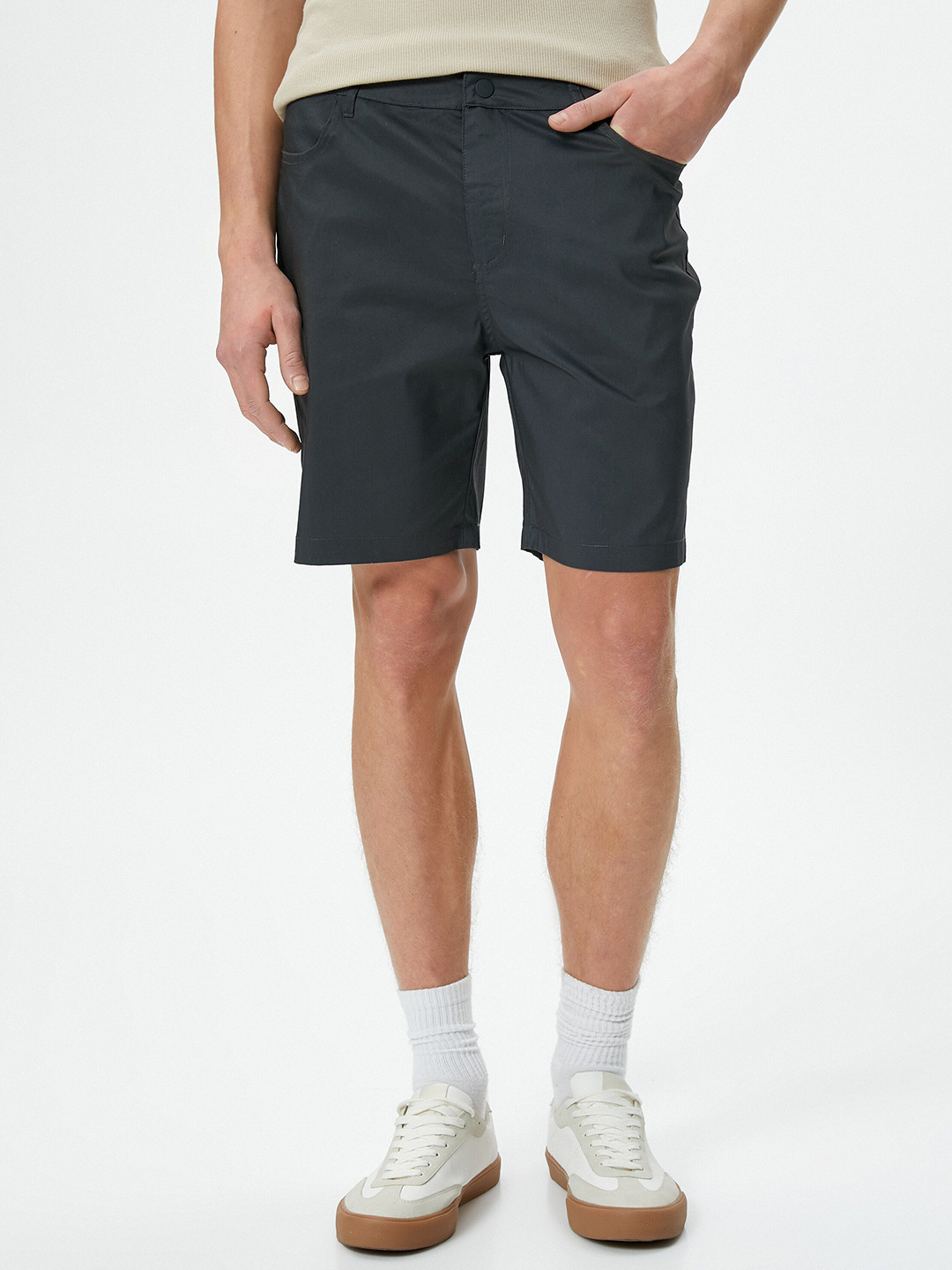 Koton Men Mid-Rise Chino Shorts