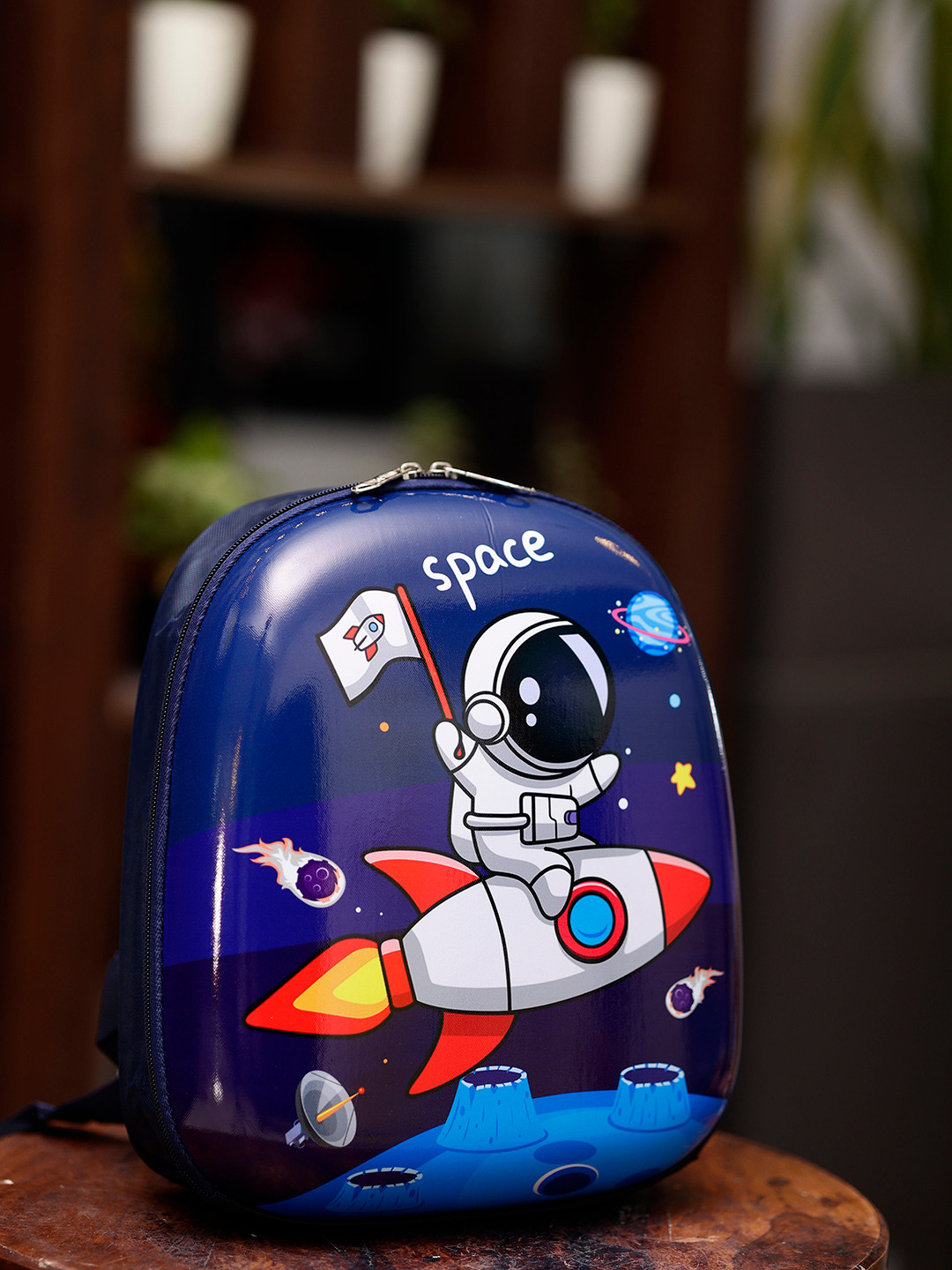 ZEVORA Kids Space Graphic Printed Backpack