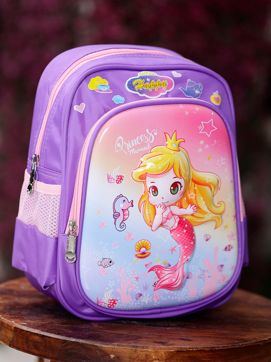 ZEVORA Kids Princess Graphic Printed Backpack