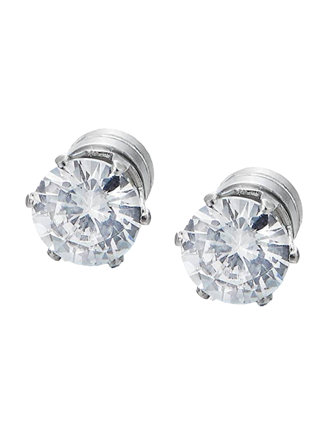 OOMPH Stainless Steel Circular Stud Earrings