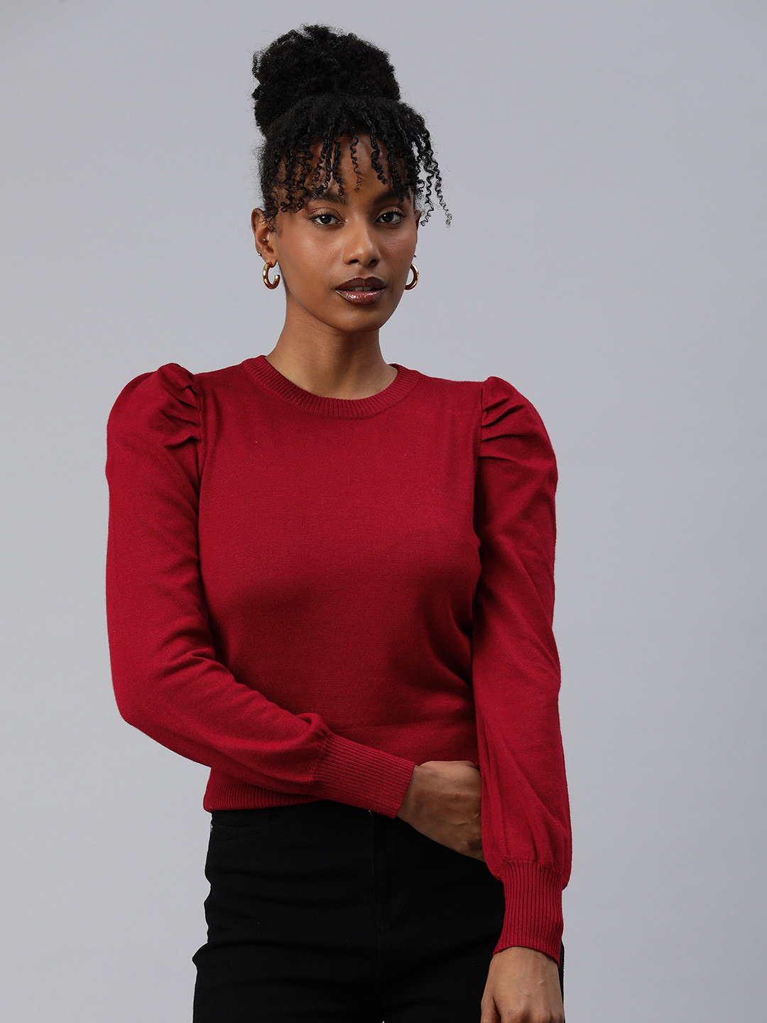 London Rag Puff Sleeves Pullover