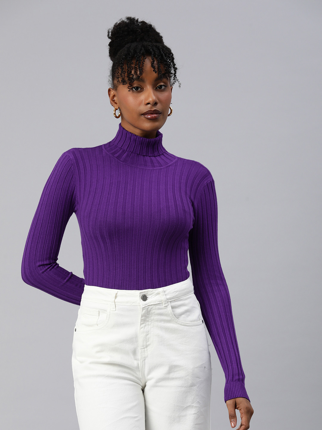 London Rag Turtle Neck Ribbed Pullover