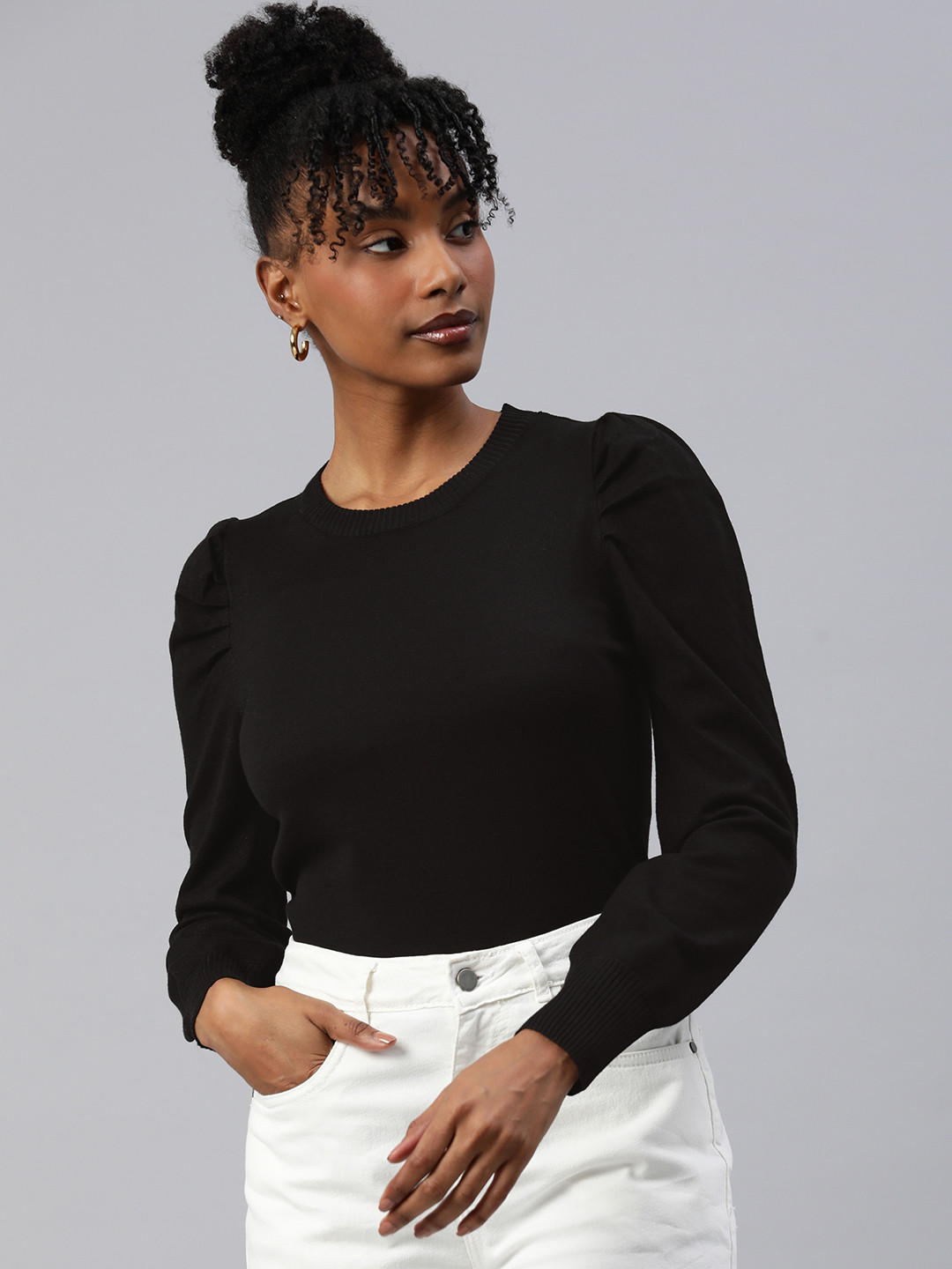 London Rag Puff Sleeves Pullover