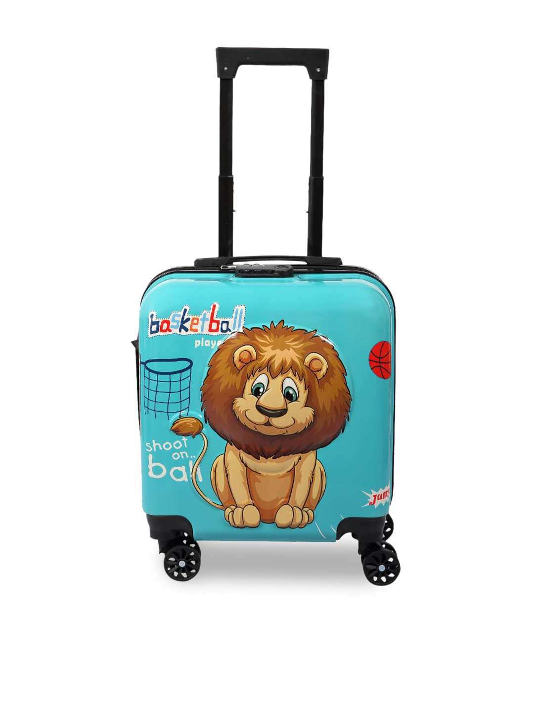 Polo Class Trendy Kids Printed Hard-Sided Cabin Trolley Suitcase