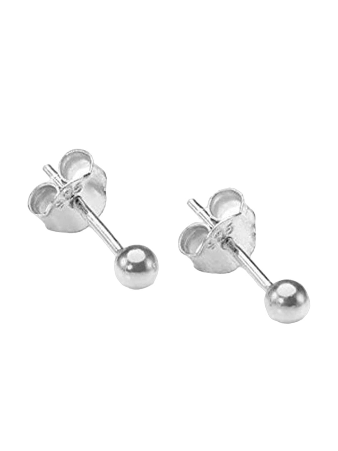 Abhooshan 925 Silver Ball Stud Earrings