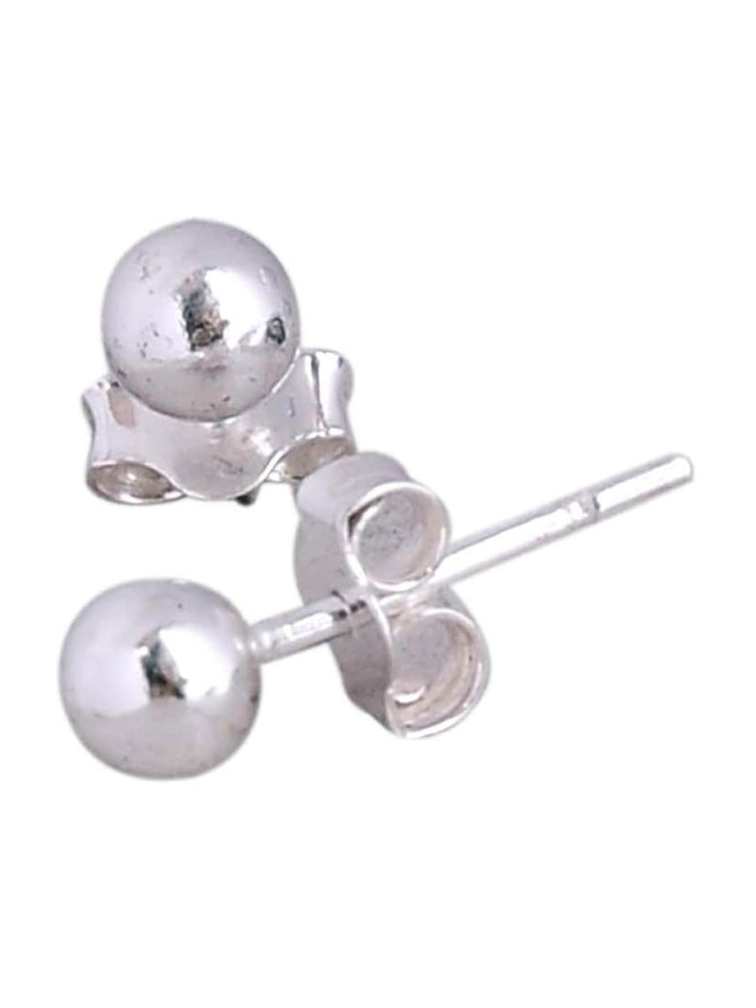 Abhooshan 925 Silver Ball Stud Earrings