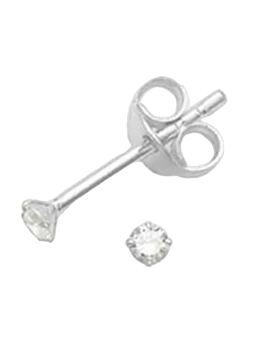 Abhooshan 925 Silver CZ Stud Earrings