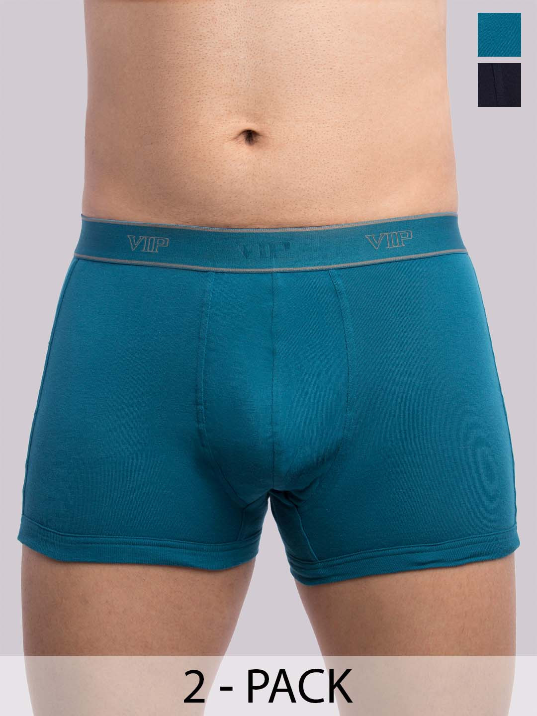 FRENCHIE Pack Of 2 Assorted Cotton Trunks REGAL_1301_Trunks_PO2_S