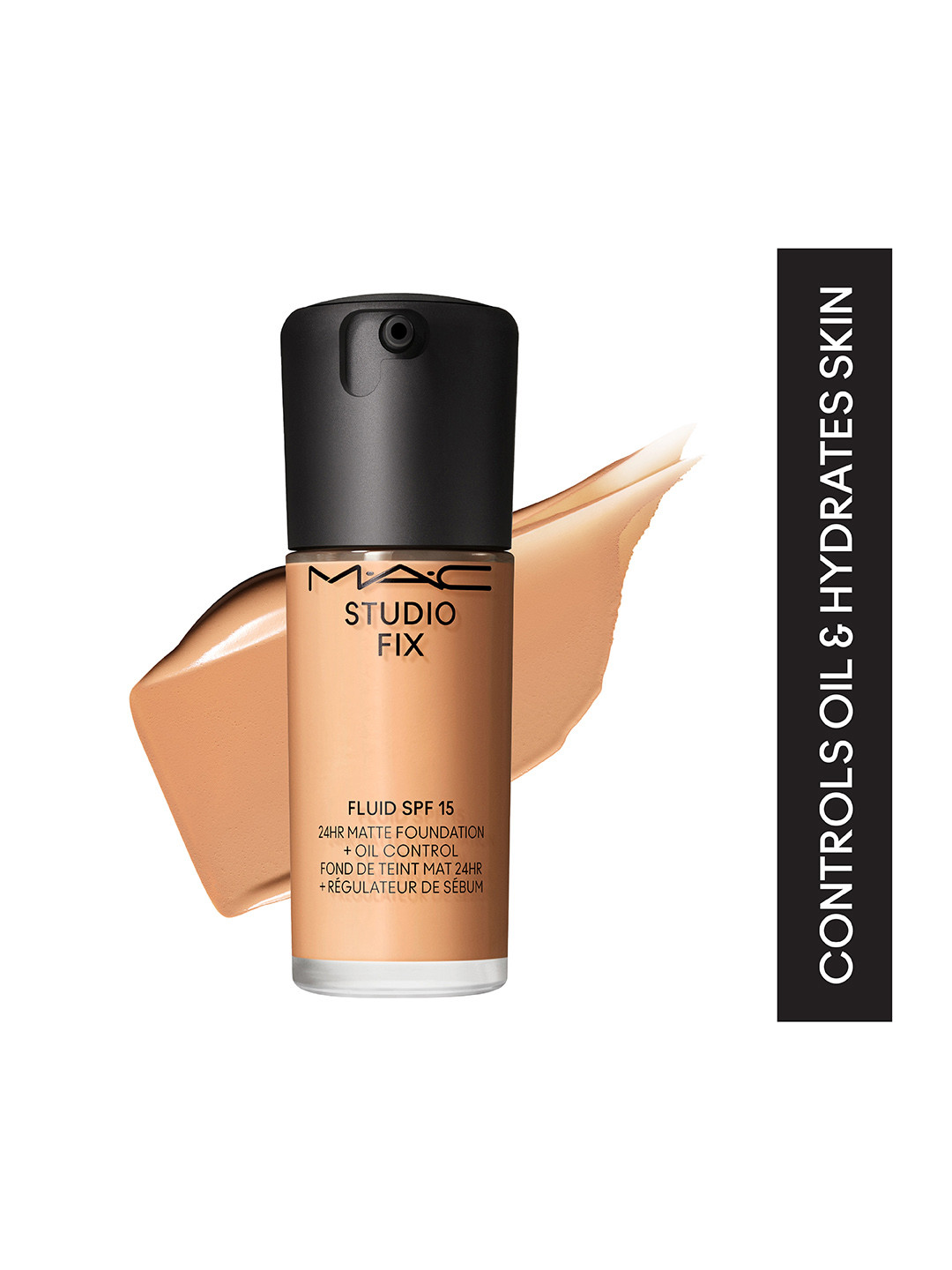 M.A.C Studio Fix Fluid SPF 15 24Hr + Oil Control Matte Foundation 30ml - Shade C4.5