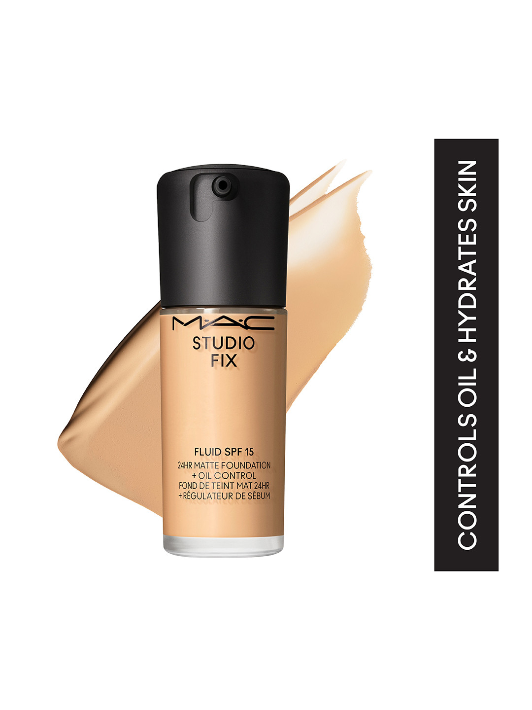 M.A.C Studio Fix Fluid SPF 15 24Hr + Oil Control Matte Foundation 30ml - Shade C40