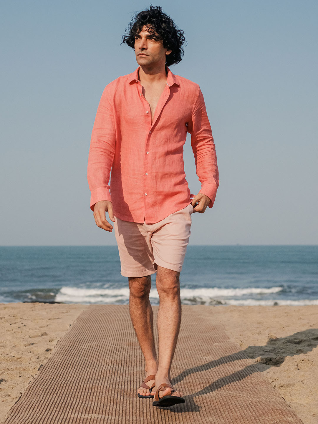 RARE RABBIT Men Pinto 1 Mid Rise Cotton Shorts