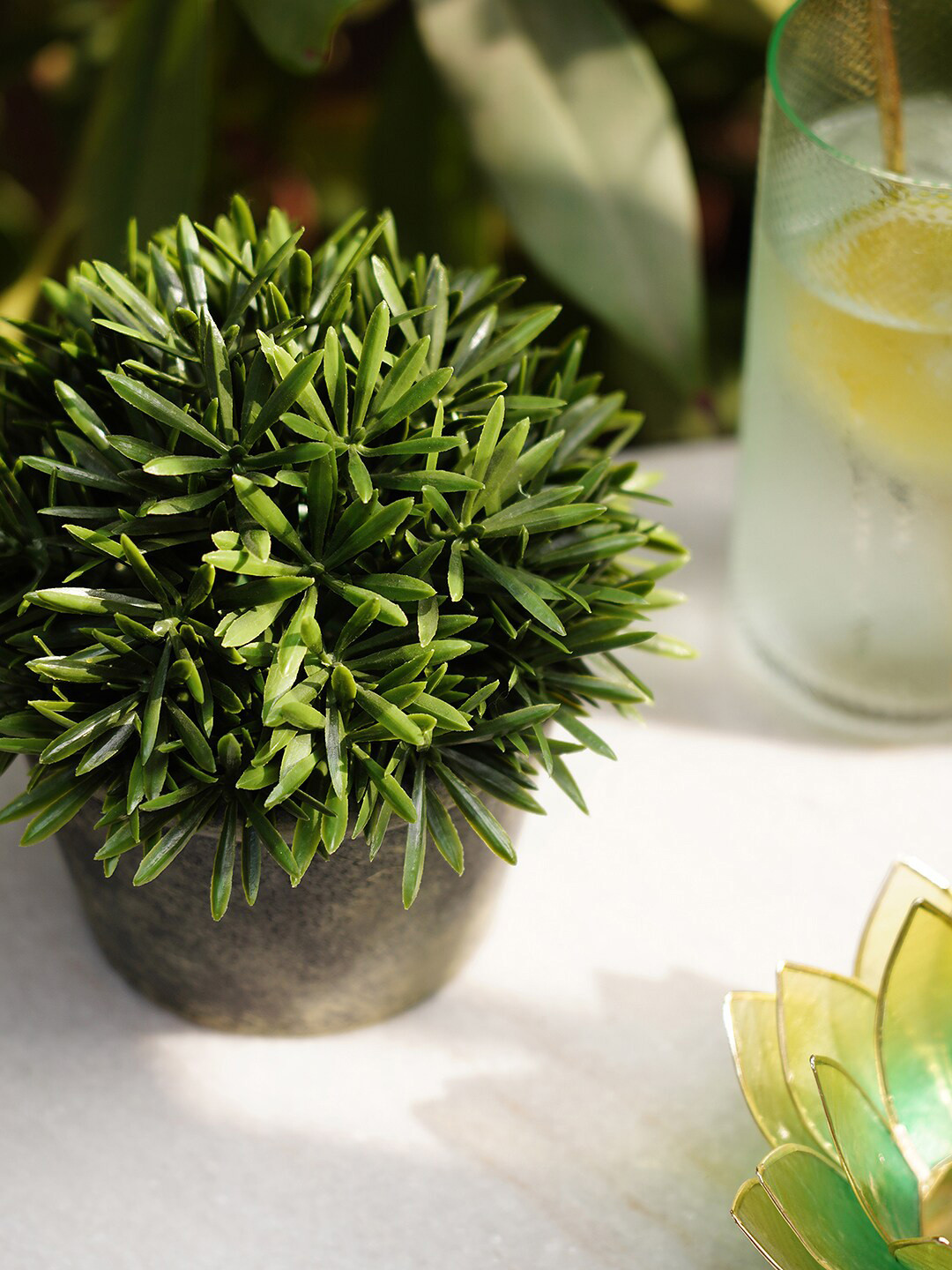 Pure Home and Living Green Artificial Flowers and Plants