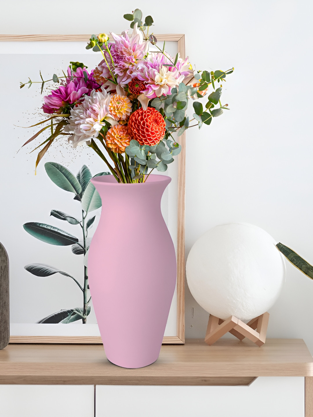LASAKI Vatsal Pink Ceramic Flower Vases