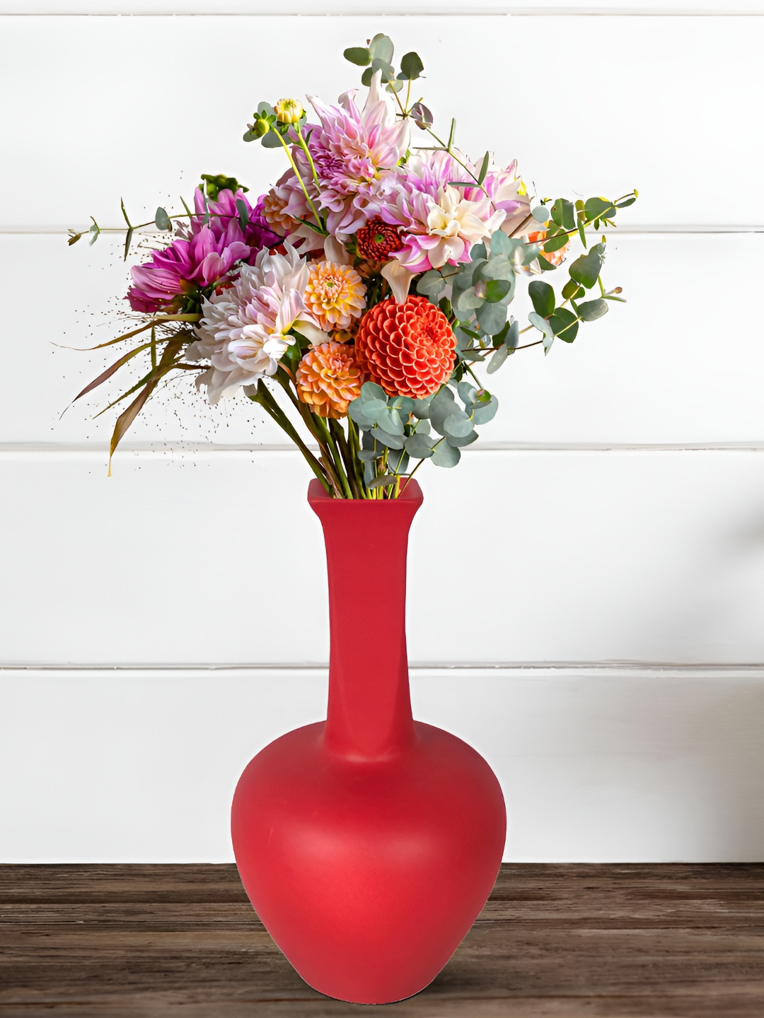 LASAKI Anjani Red Ceramic Flower Vase