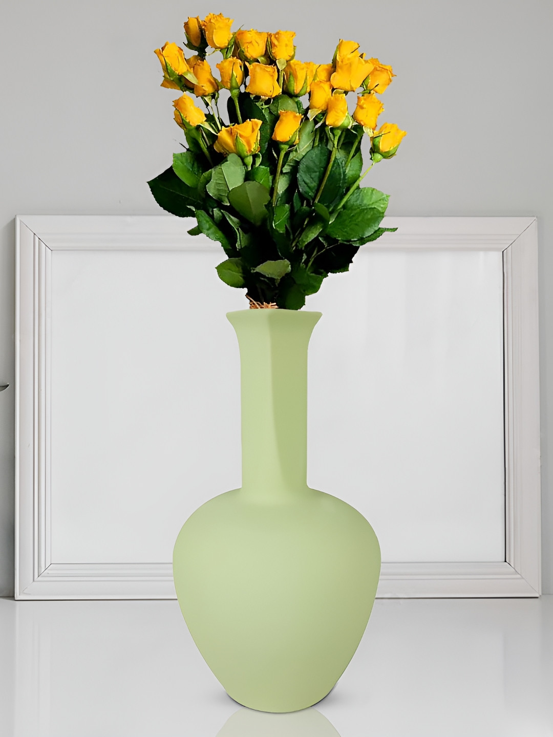 LASAKI Anjani Mint Green Ceramic Flower Vase