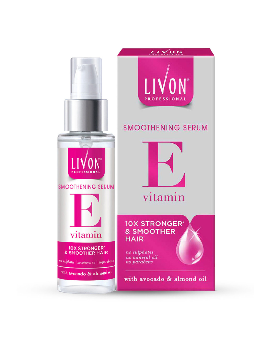 Livon Professional Vitamin E Smoothening Serum For Frizz-Free Hair With Avocado 100ml