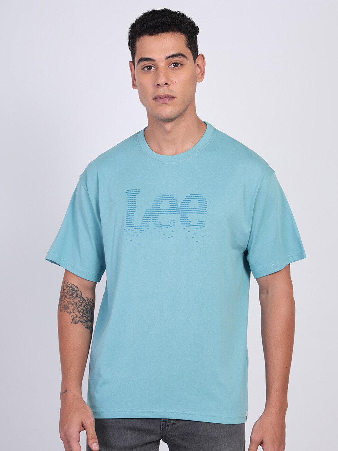 Lee Men Logo Crew Neck Oversize Fit Tshirt