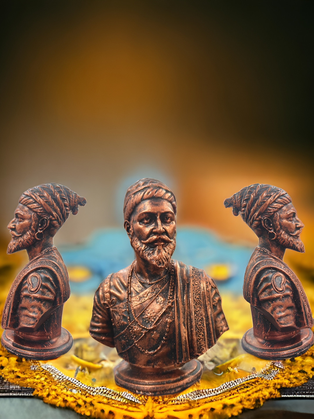 SkyKey Copper-Toned Religious Idol Showpiece