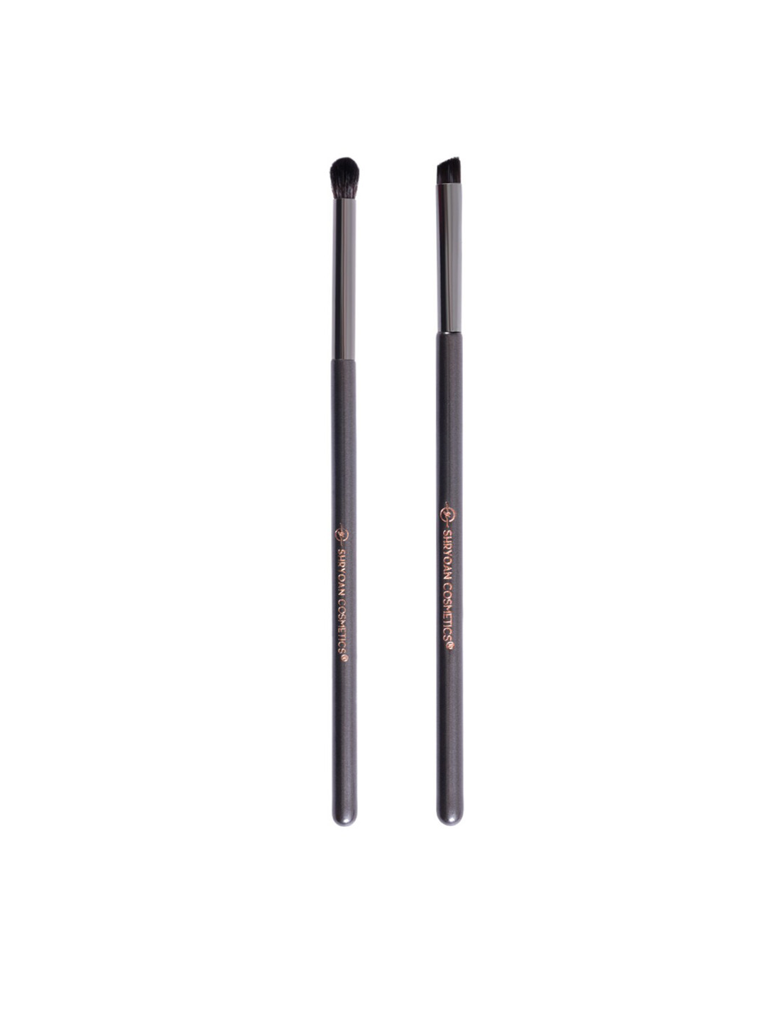 SHRYOAN Professional Stylish Eye Blending Brush with Angled Liner Brush - Grey