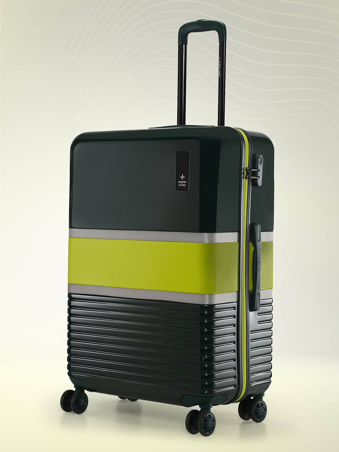 Nasher Miles Mexico Polycarbonate Large Green Lime Trolley Bag - 28 inch (75cm)