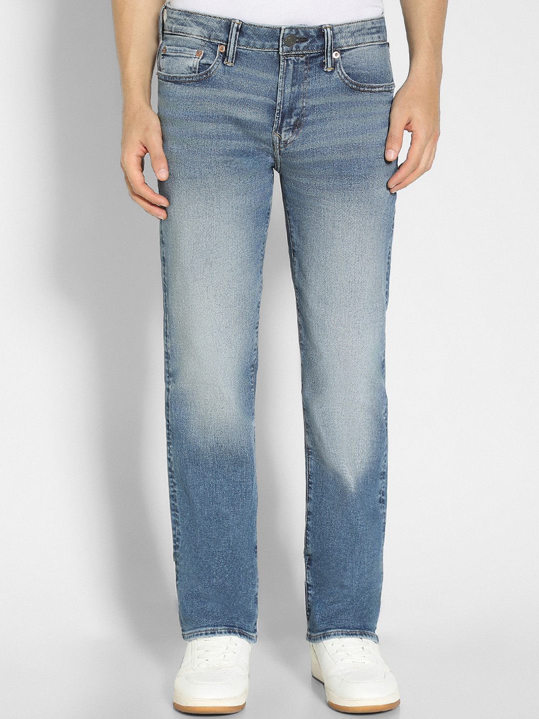 AMERICAN EAGLE OUTFITTERS Men AirFlex+ Original Bootcut Heavy Fade Stretchable Jeans