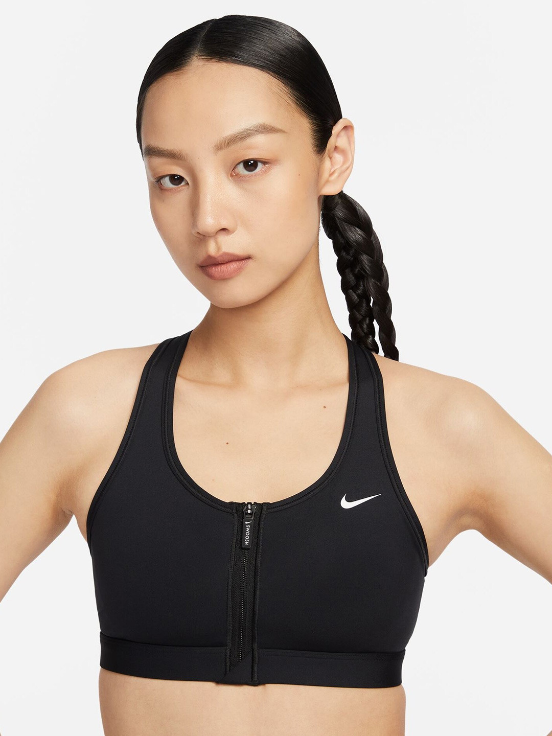 Nike Swoosh Front Zip Medium-Support Padded Sports Bra