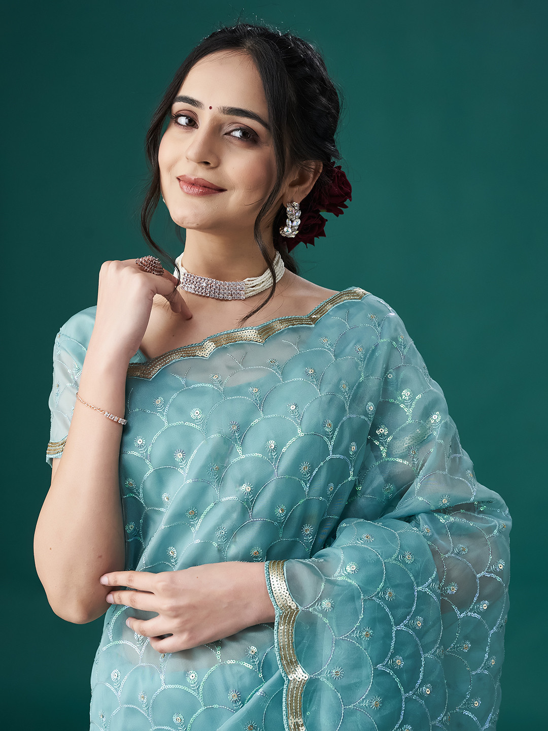 kasee Embellished Sequinned Saree