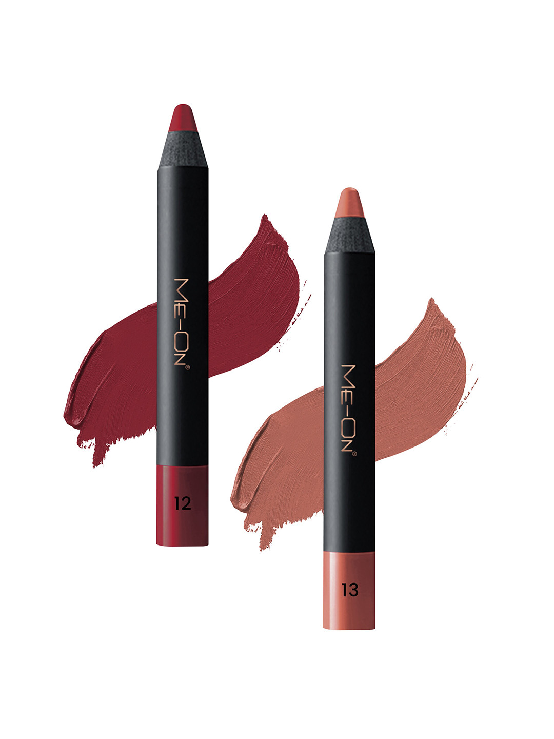 ME-ON 2-Pcs Photoface Long-Lasting Lip Crayon - Shade 12 & 13