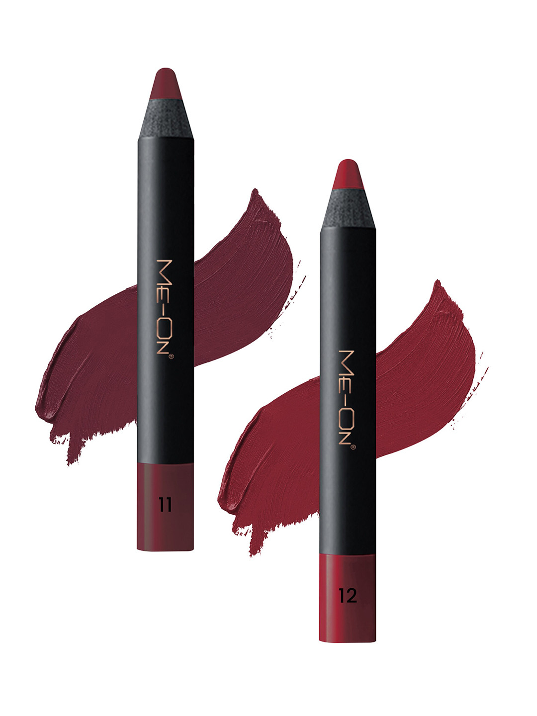 ME-ON Set of 2 Photoface Long Lasting Matte Finish Lip Crayon - Shade 11 & 12