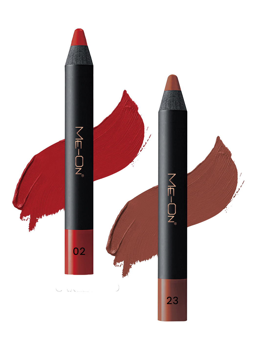 ME-ON Set Of 2 Photoface Long Lasting Lip Crayon - 3.6g Each - Shade 02-23