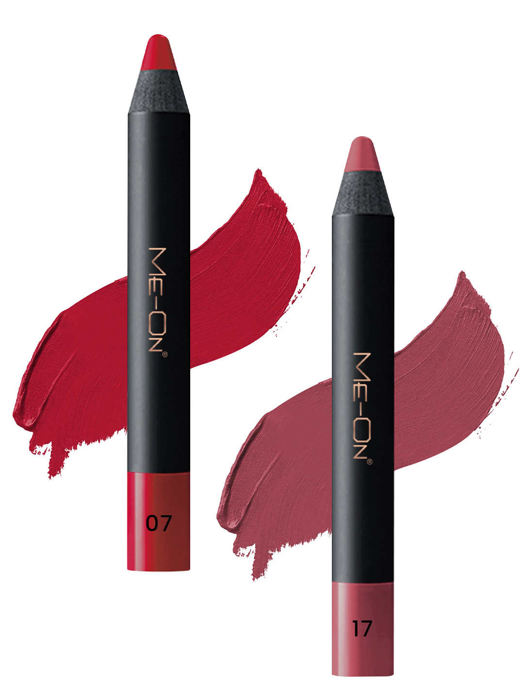 ME-ON Set of 2 Photoface Long Lasting Lip Crayon - 3.6g Each - Shade 07-17