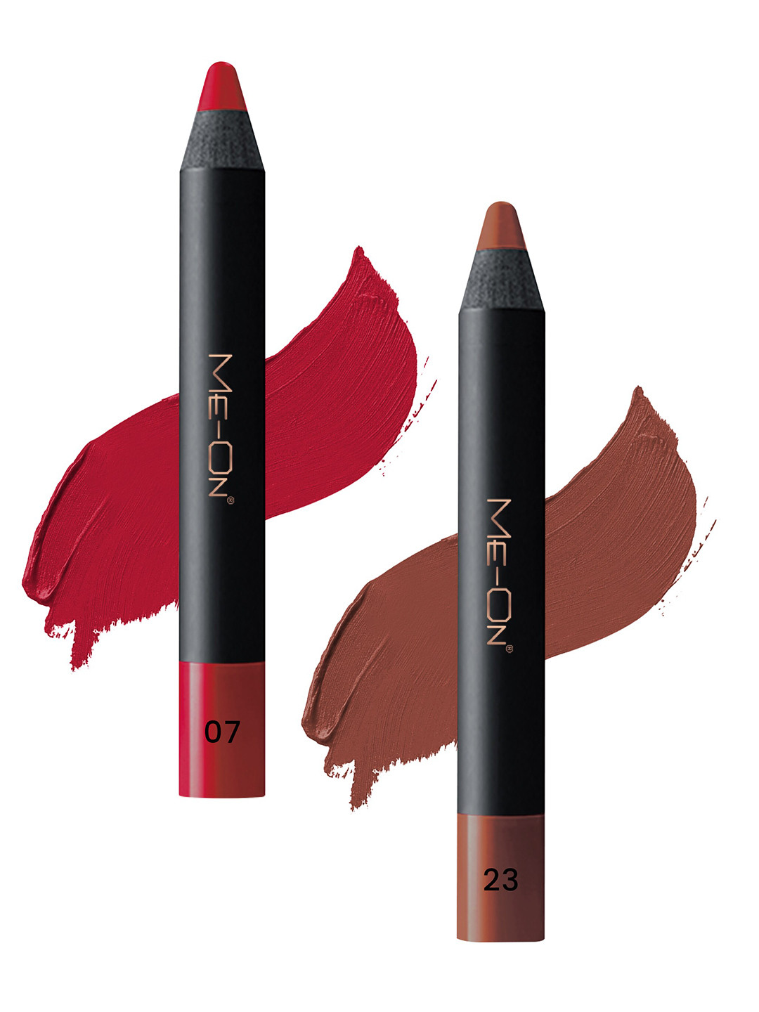 ME-ON Set of 2 Photoface Long Lasting Matte Finish Lip Crayon - Shade 07 & 23