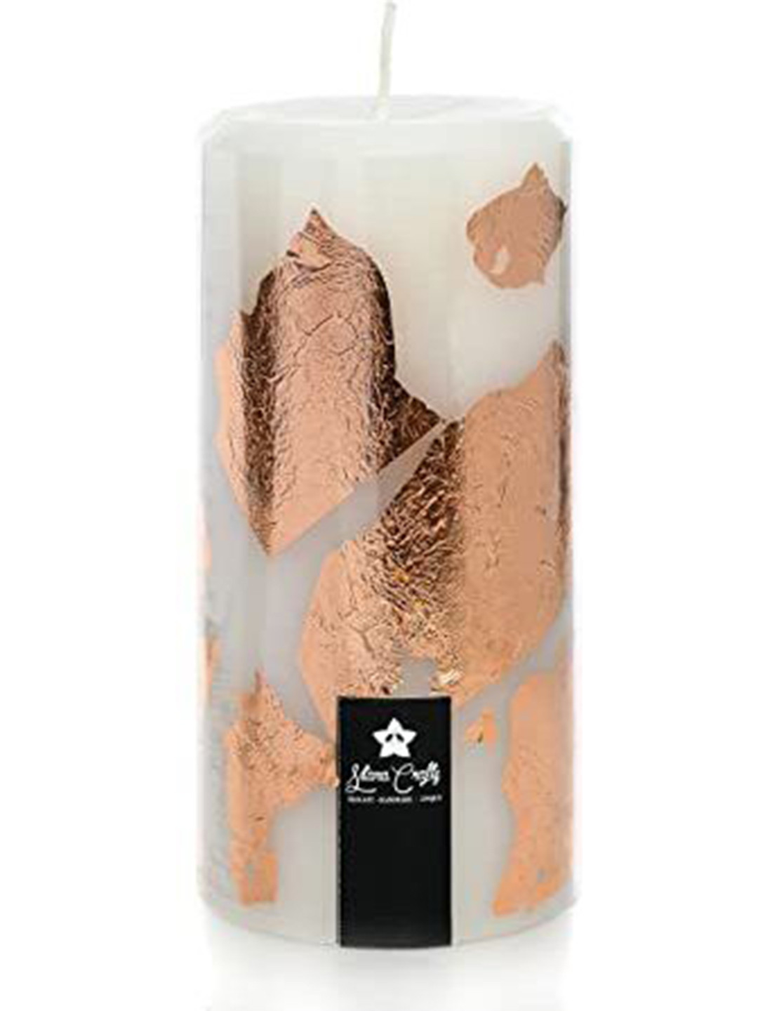Sitara Crafts Foil finish Scented 1 Wick Scented Solid Tapered Regular Pillar Candles