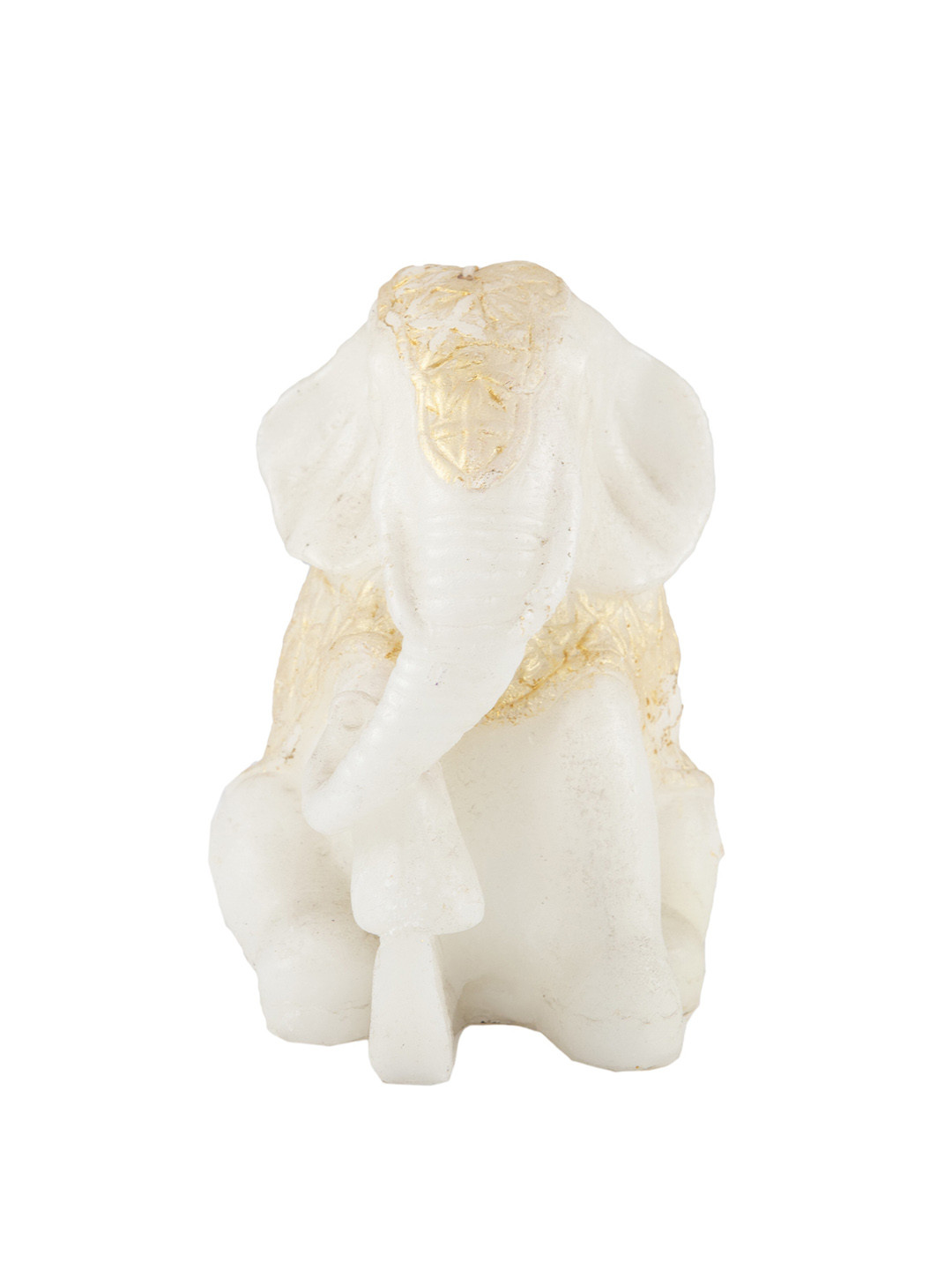 Sitara Crafts Lord Ganesha Shape Smokeless 1 Wick Solid Buddha Regular Pillar Candles