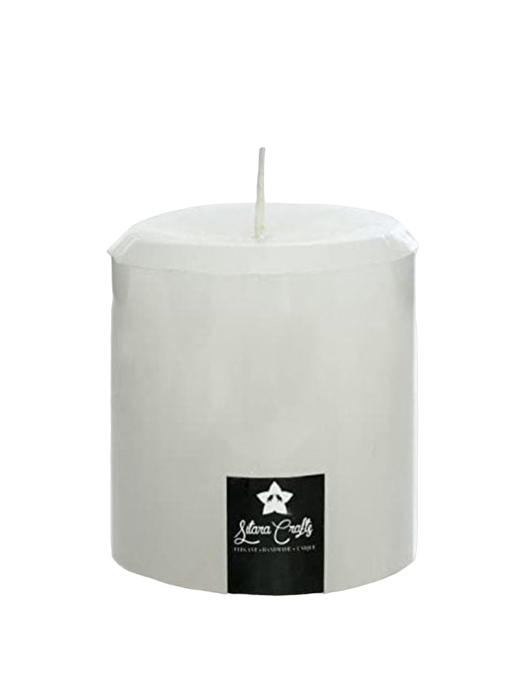 Sitara Crafts Premium Wax Smokeless 1 Wick Solid Tapered Regular Pillar Candles