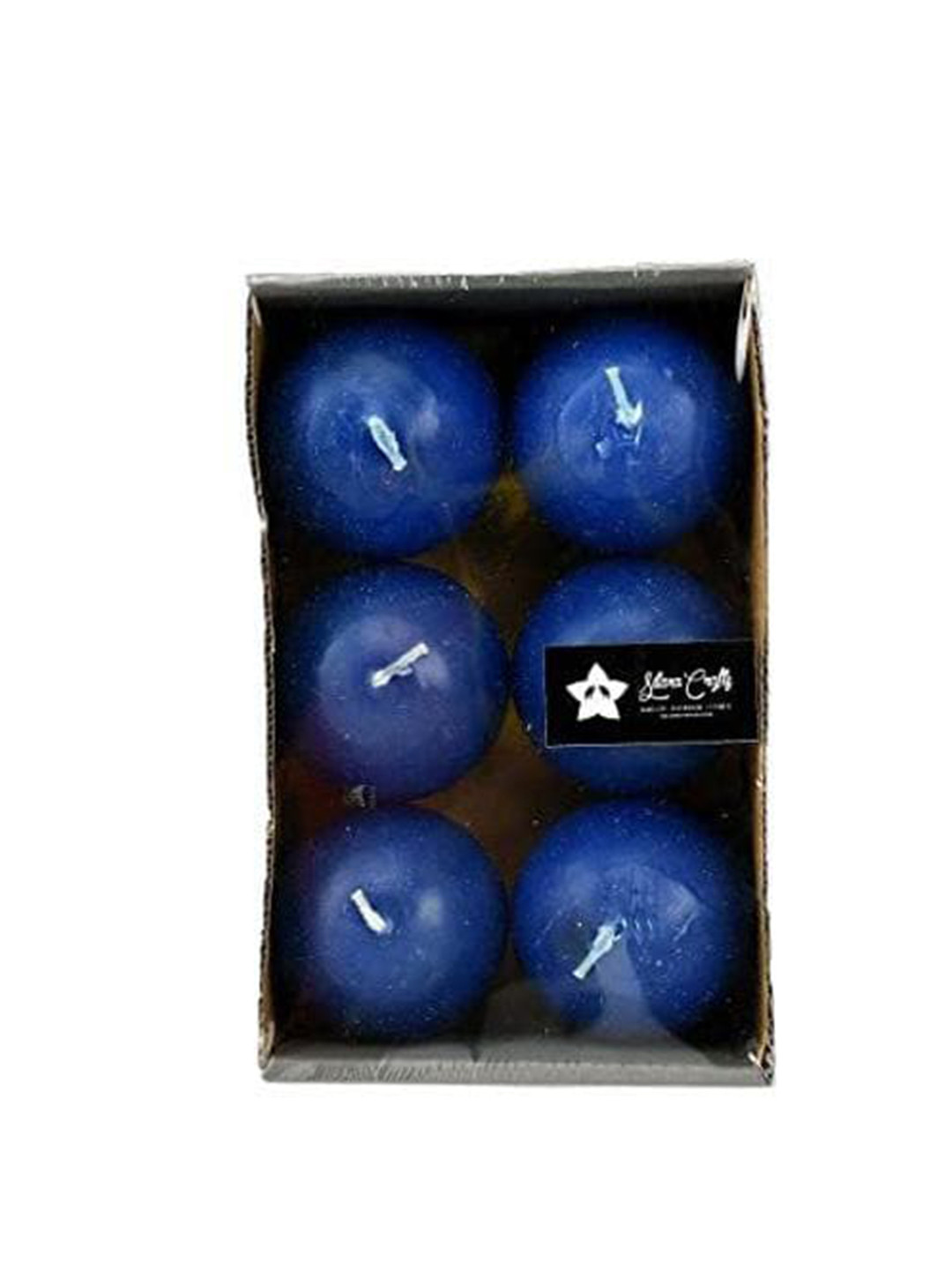 Sitara Crafts Sphere Ball 24Pcs Smokeless 1 Wick Solid Round Regular Tea Light Candles