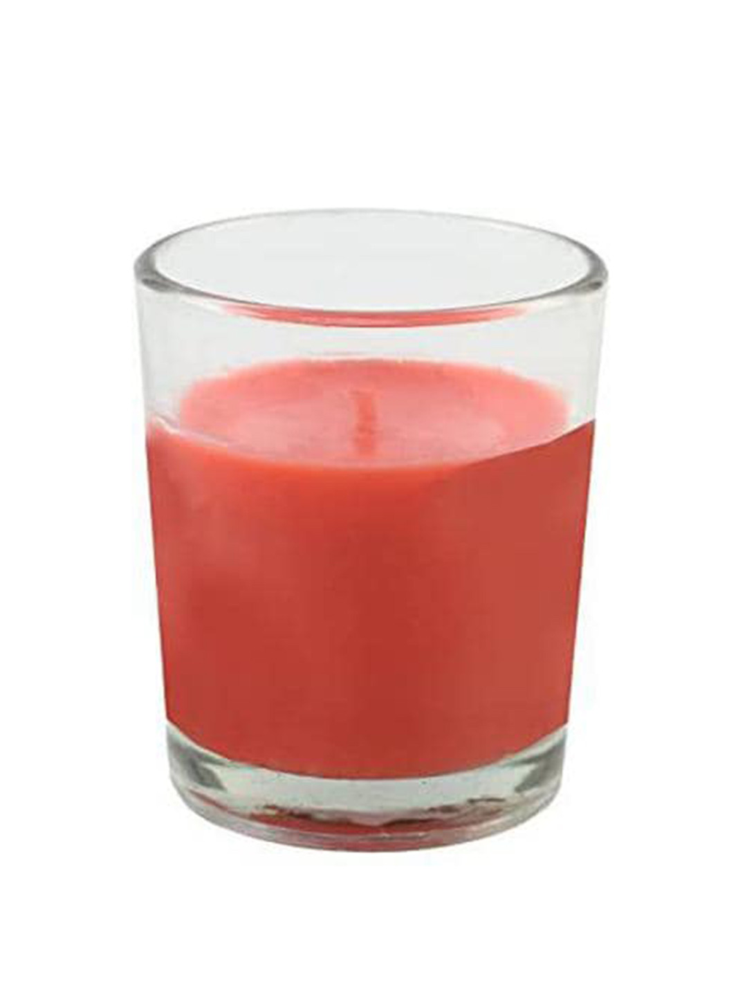 Sitara Crafts Aromatherapy Glass 2Pcs 1 Wick Rose Solid Geometric Regular Jar Candles